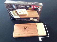 Monogramed Classic Bamboo Cheese Board & Slicer