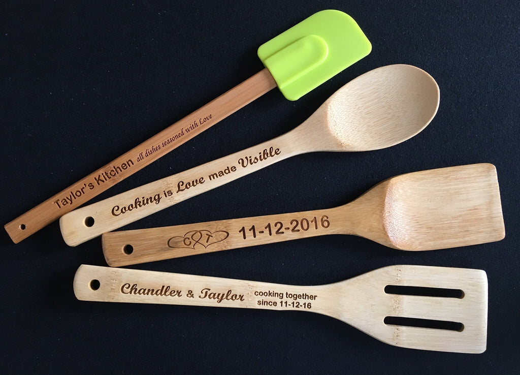 5 Piece Bamboo Kitchen/Cooking Utensils Set, Eco-Friendly Product, Pla –  R&B The Change